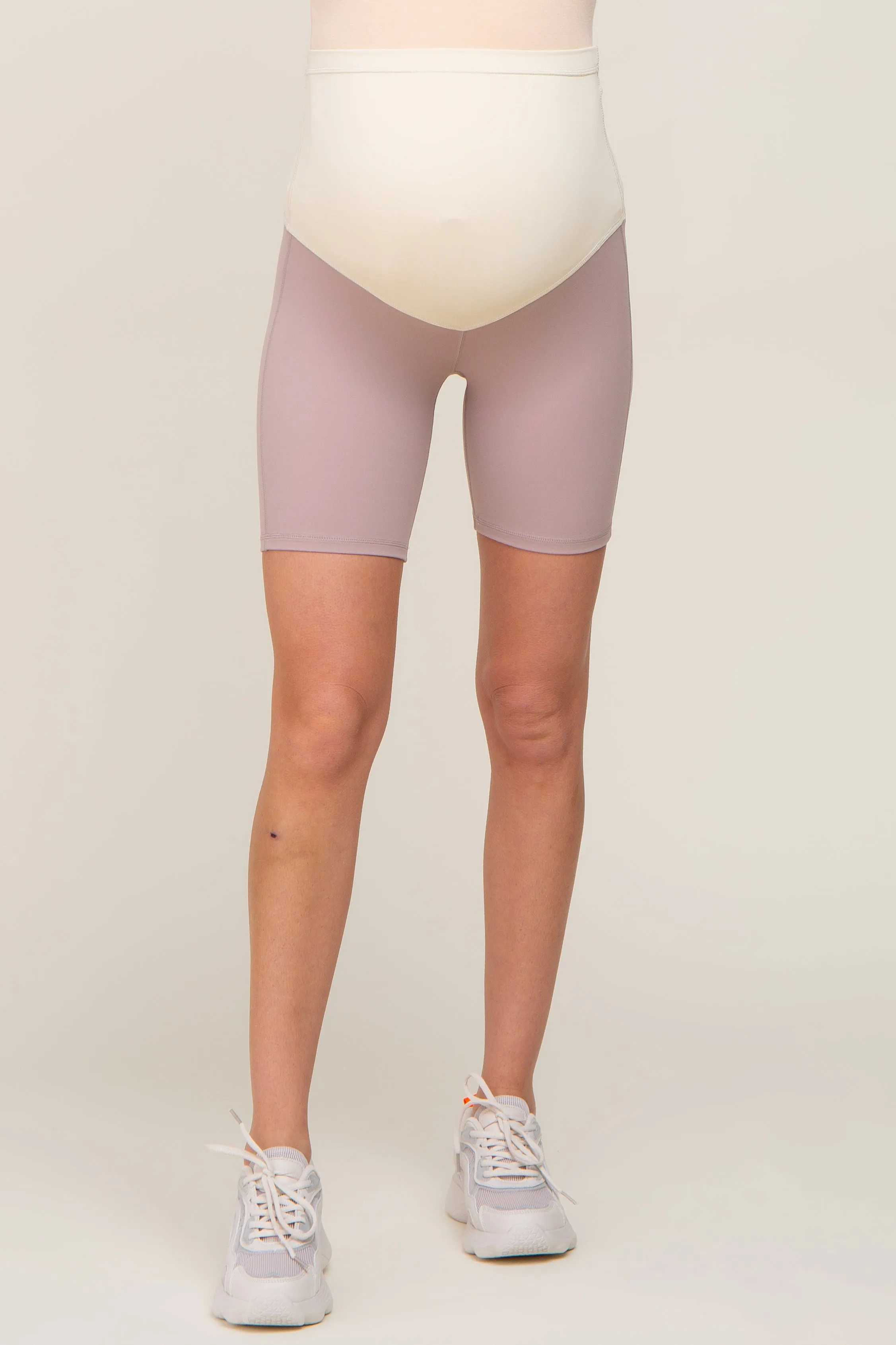 Lavender Maternity Active Shorts sold by Pinkblush product image thumbnail 2
