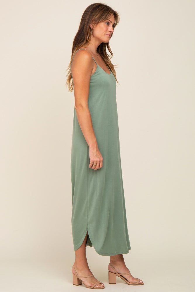 Olive Basic Midi Dress sold by Pinkblush product image thumbnail 2