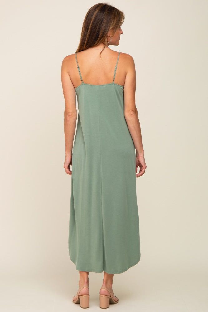 Olive Basic Midi Dress sold by Pinkblush product image thumbnail 3