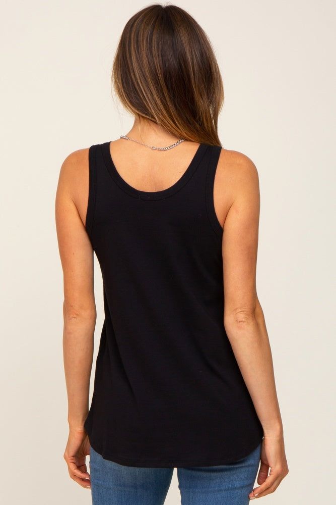 Black Tank Top sold by Pinkblush product image thumbnail 3
