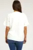 White Short Sleeve Maternity Top sold by Pinkblush