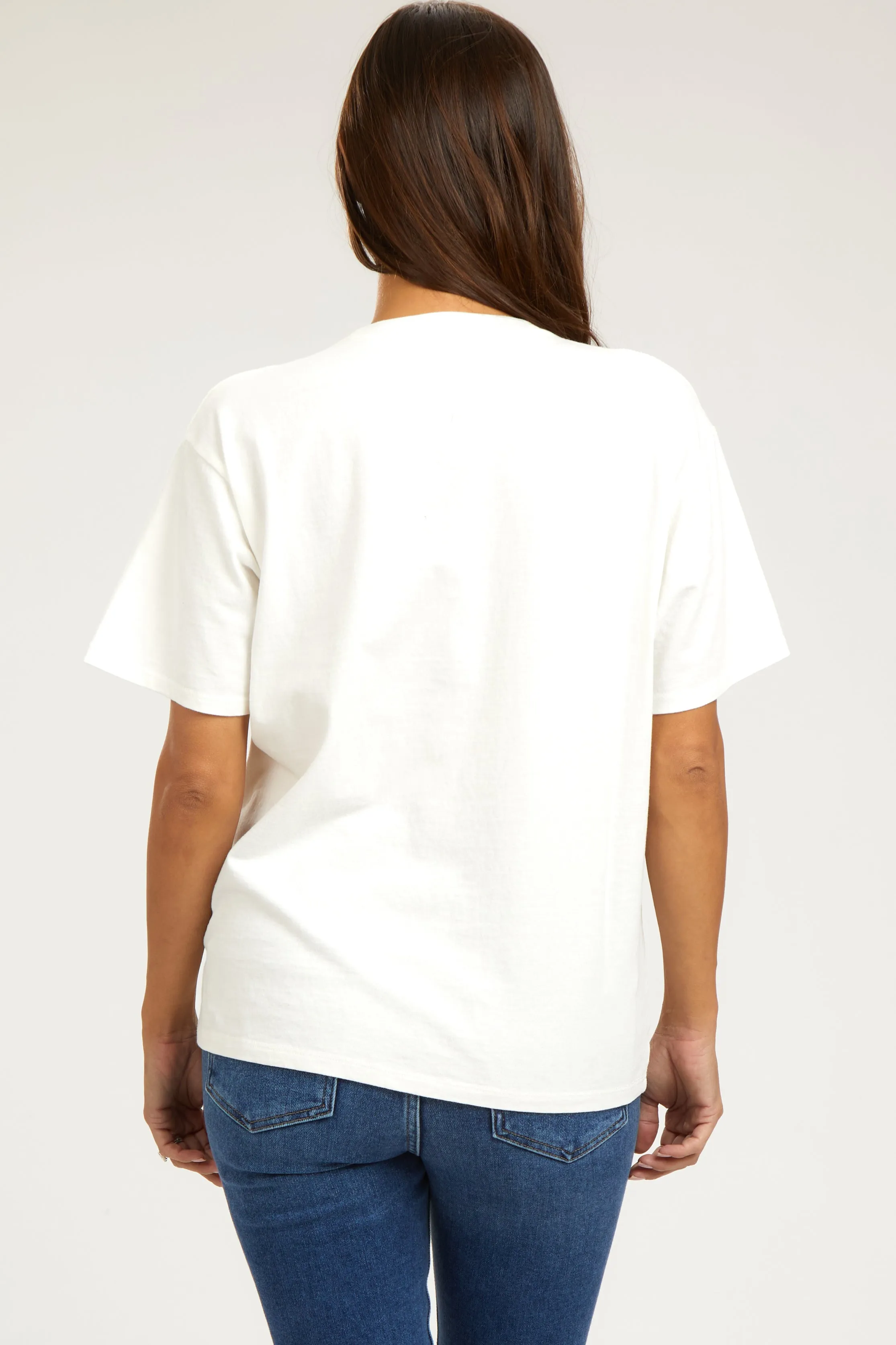 White Short Sleeve Maternity Top sold by Pinkblush product image thumbnail 3