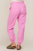 Pink Smocked Maternity Joggers sold by Pinkblush