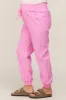 Pink Smocked Maternity Joggers sold by Pinkblush
