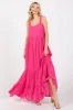 Fuchsia Tiered Maxi Dress sold by Pinkblush