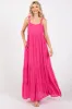 Fuchsia Tiered Maxi Dress sold by Pinkblush