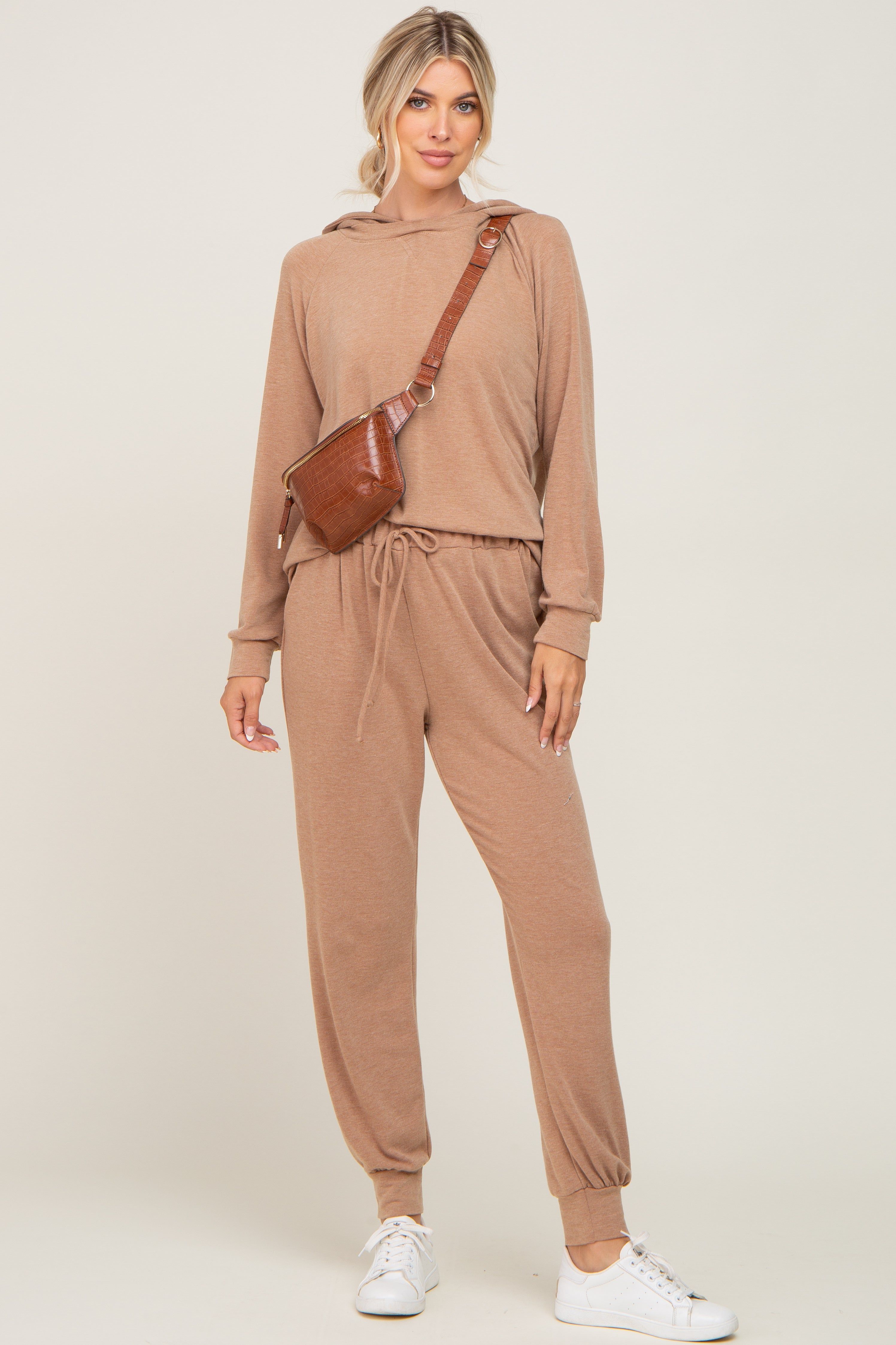 Camel Hoodie and Jogger Set sold by Pinkblush product image thumbnail 5