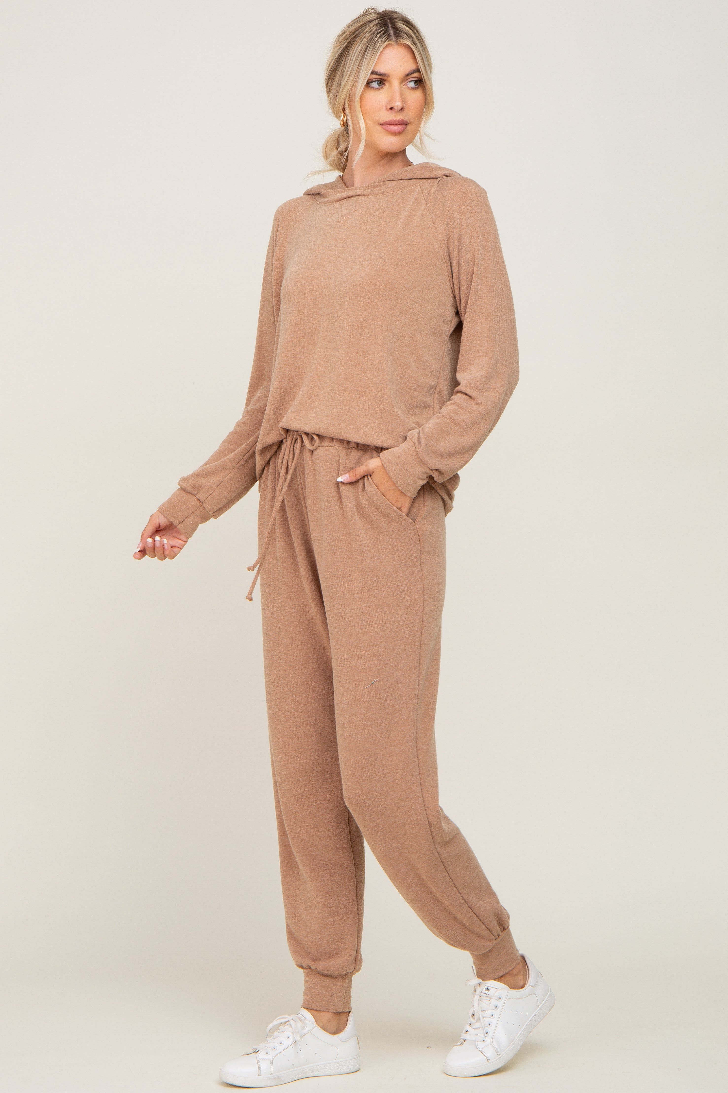 Camel Hoodie and Jogger Set sold by Pinkblush product image thumbnail 2