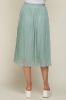 Mint Green Pleated Maternity Midi Skirt sold by Pinkblush
