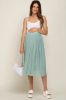 Mint Green Pleated Maternity Midi Skirt sold by Pinkblush