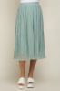 Mint Green Pleated Maternity Midi Skirt sold by Pinkblush