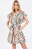 Multicolor Chevron Pleated Tiered Dress sold by Pinkblush