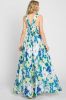 Mint Green Floral Cut Out Maxi Dress sold by Pinkblush