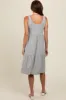 Heather Grey Tiered Sleeveless Midi Dress sold by Pinkblush