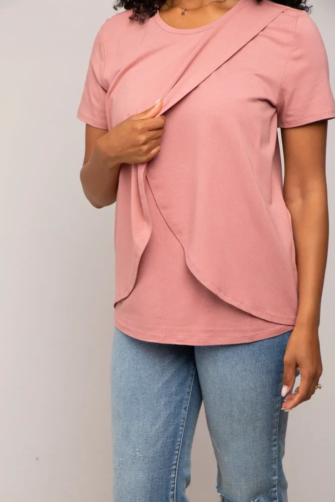Mauve Bravado Designs Short Sleeve Nursing Top sold by Pinkblush product image thumbnail 4