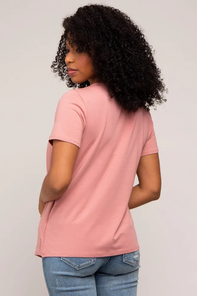 Mauve Bravado Designs Short Sleeve Nursing Top sold by Pinkblush product image thumbnail 3