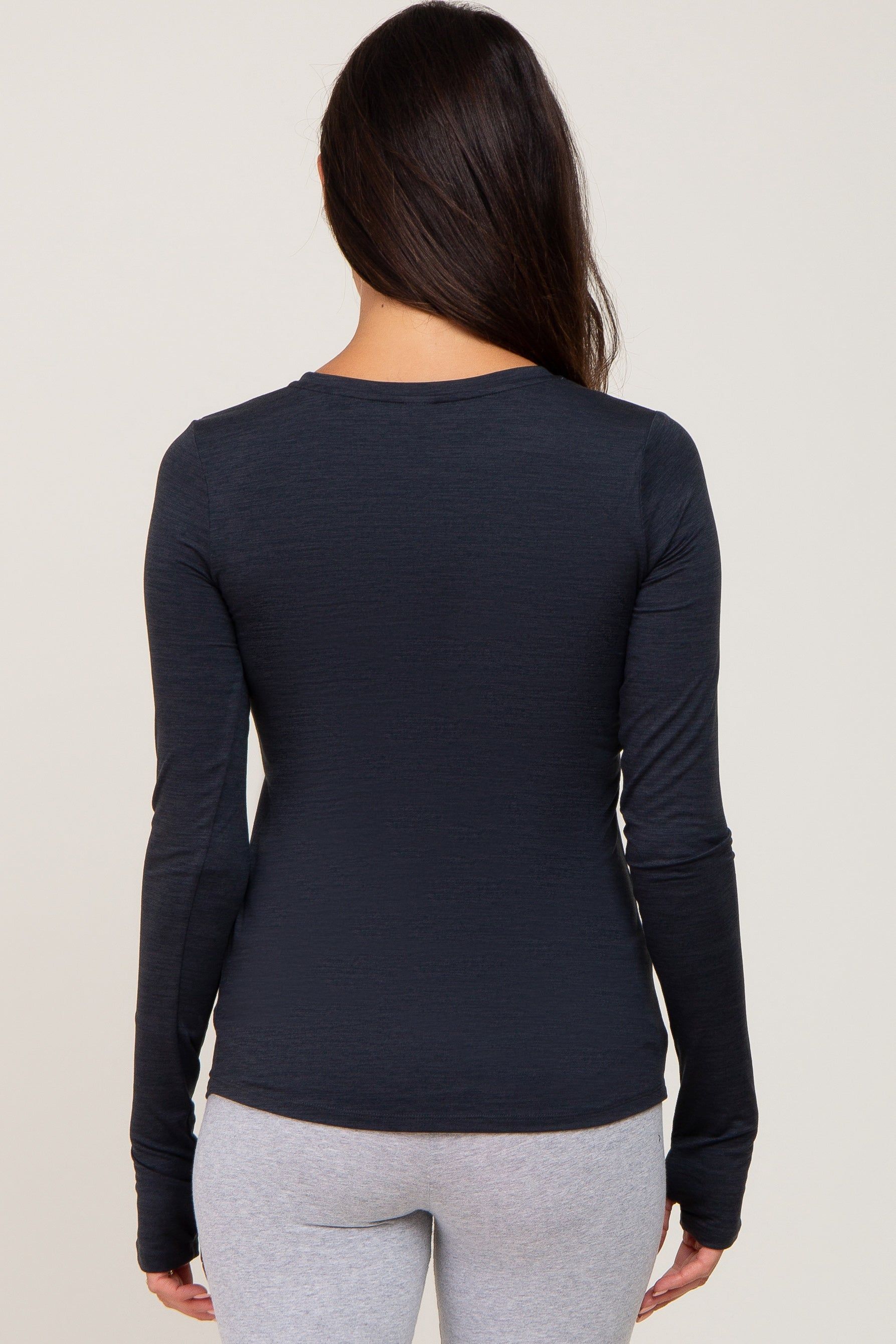 Black Active Long Sleeve Top sold by Pinkblush product image thumbnail 3