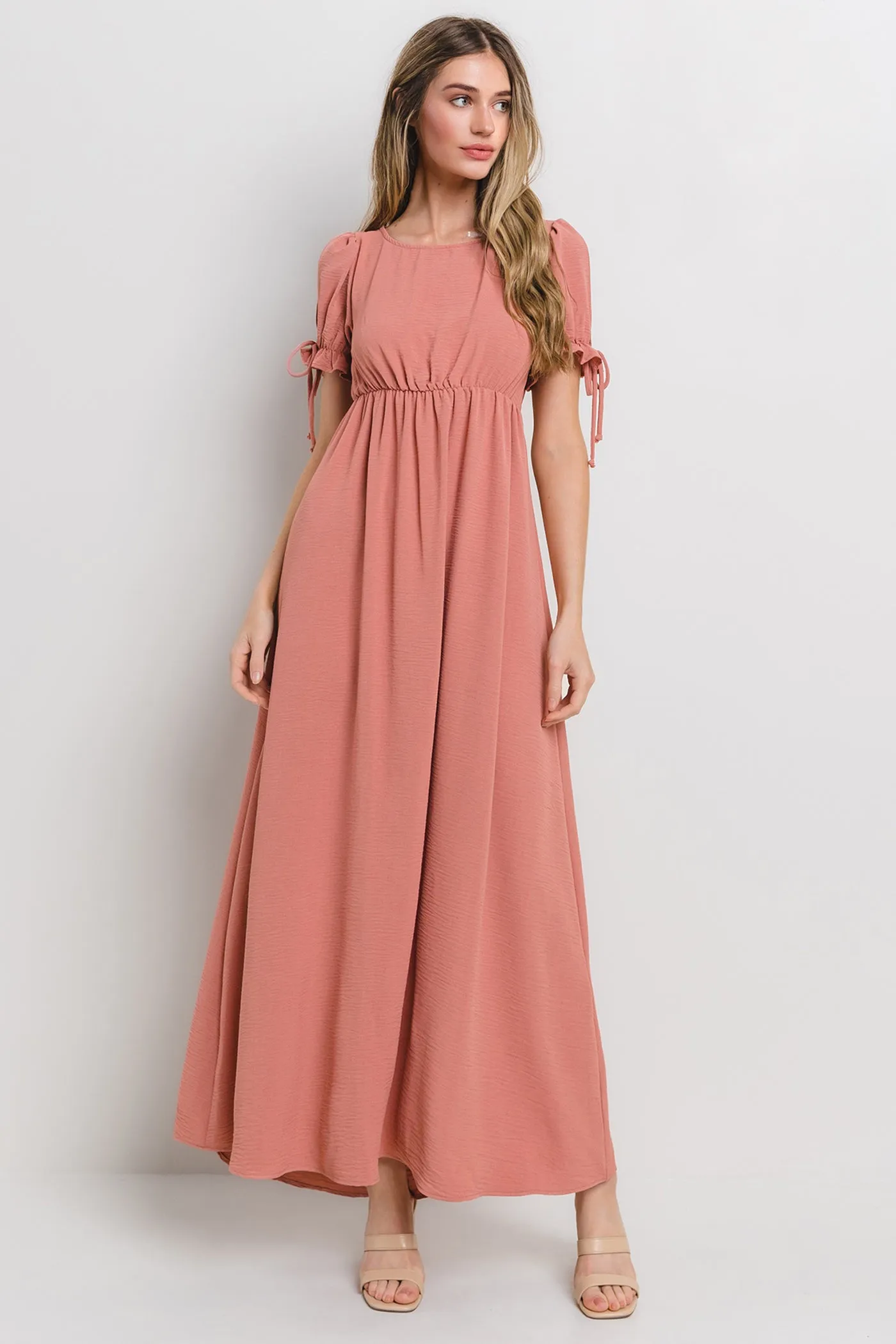 Mauve Open Back Maxi Dress sold by Pinkblush product image thumbnail 2