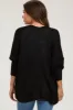 Black Knit Dolman Sleeve Maternity Cardigan sold by Pinkblush