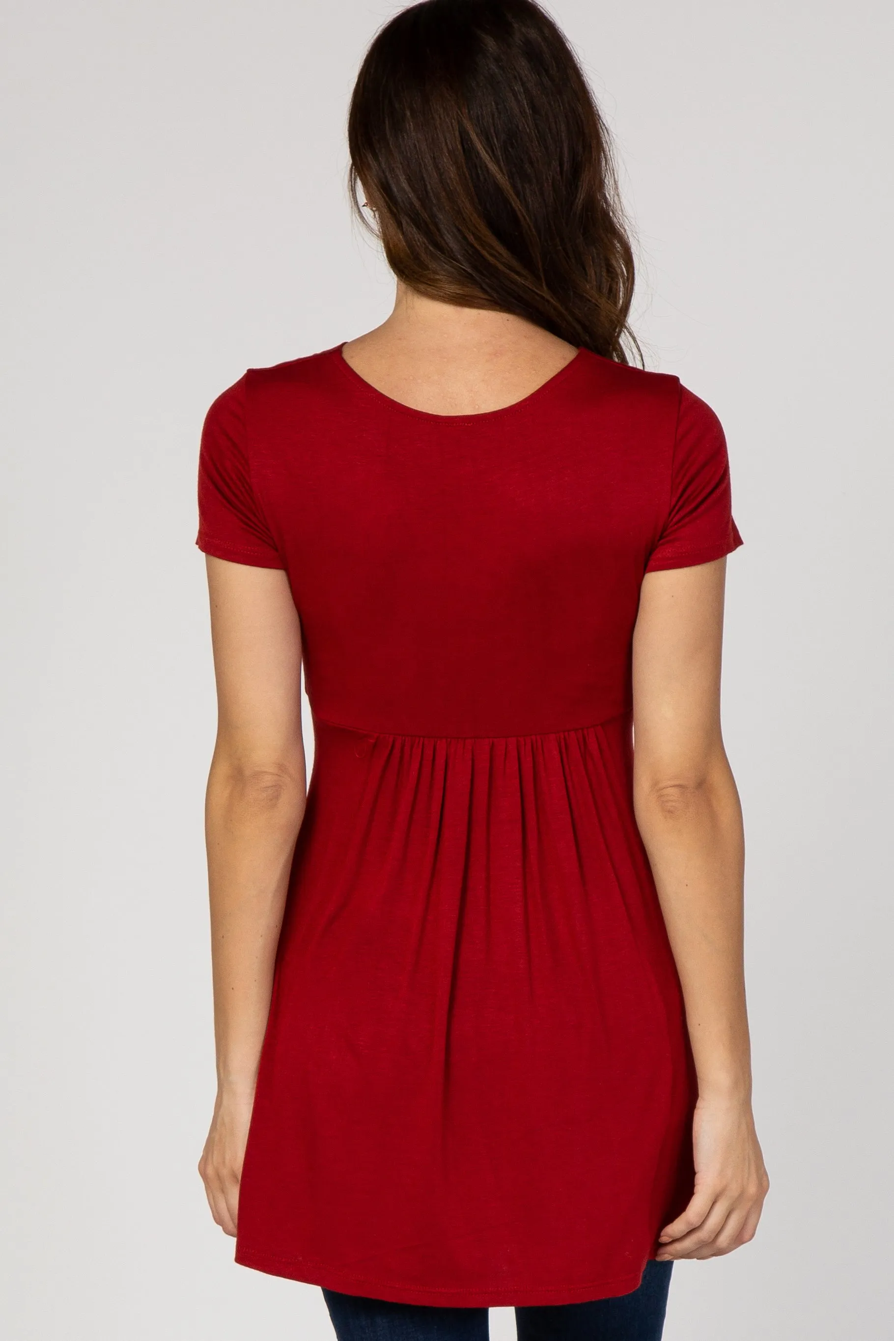 PinkBlush Rust Draped Front Nursing Top sold by Pinkblush product image thumbnail 3