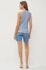 Light Blue Knit Sleeveless Top sold by Pinkblush