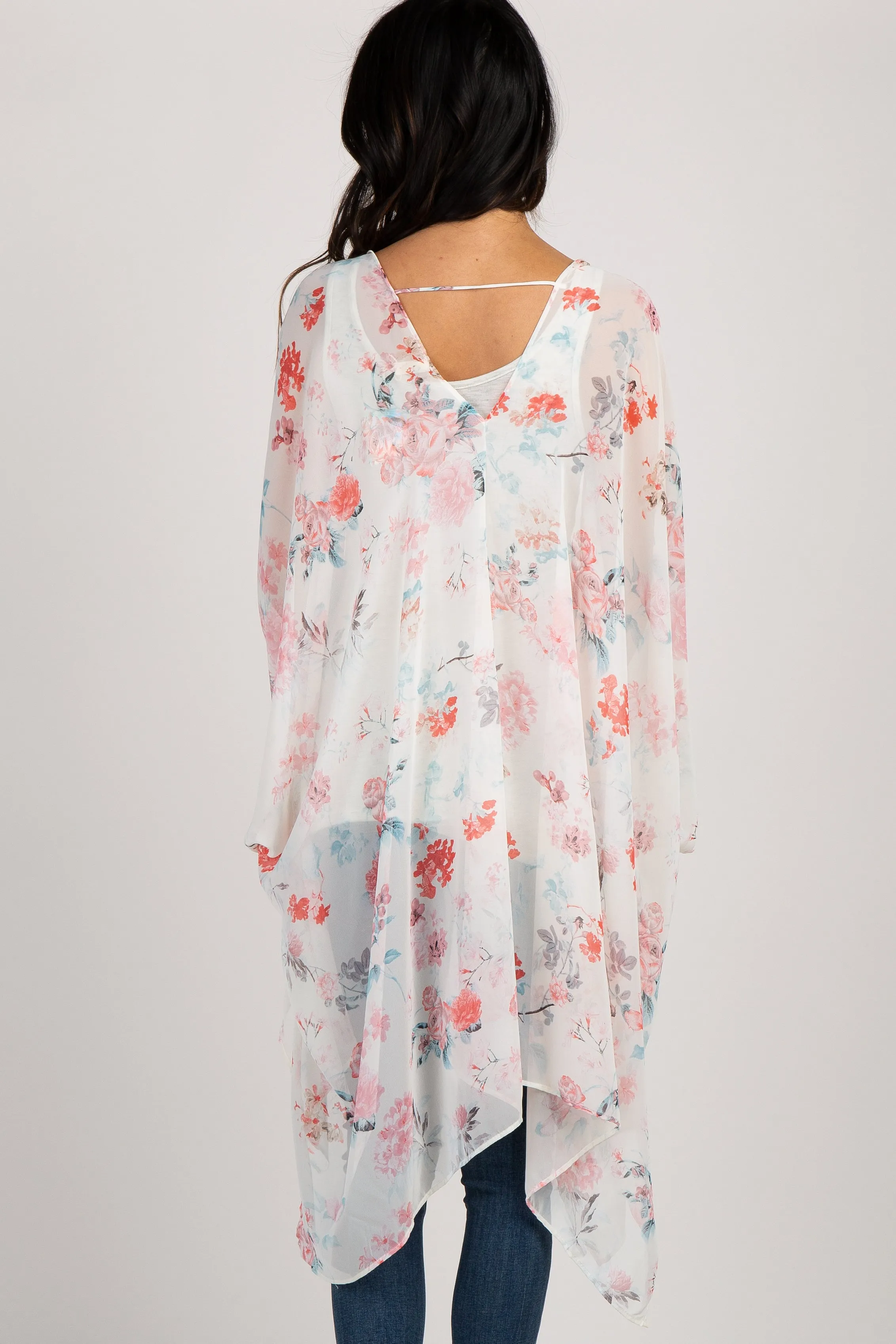 PinkBlush White Floral Maternity Cover Up sold by Pinkblush product image thumbnail 4