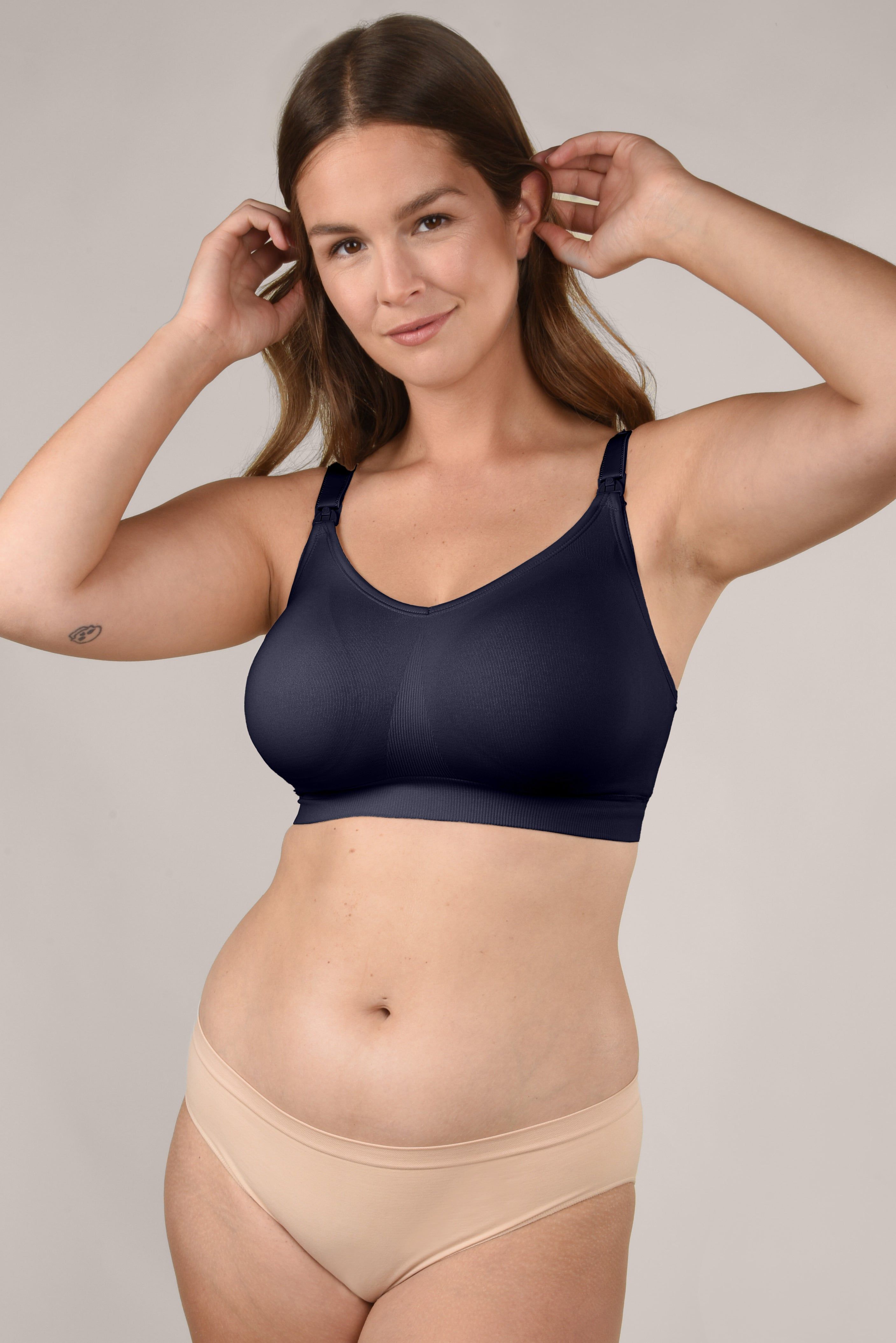 Navy Bravado Body Silk Seamless Nursing Bra sold by Pinkblush