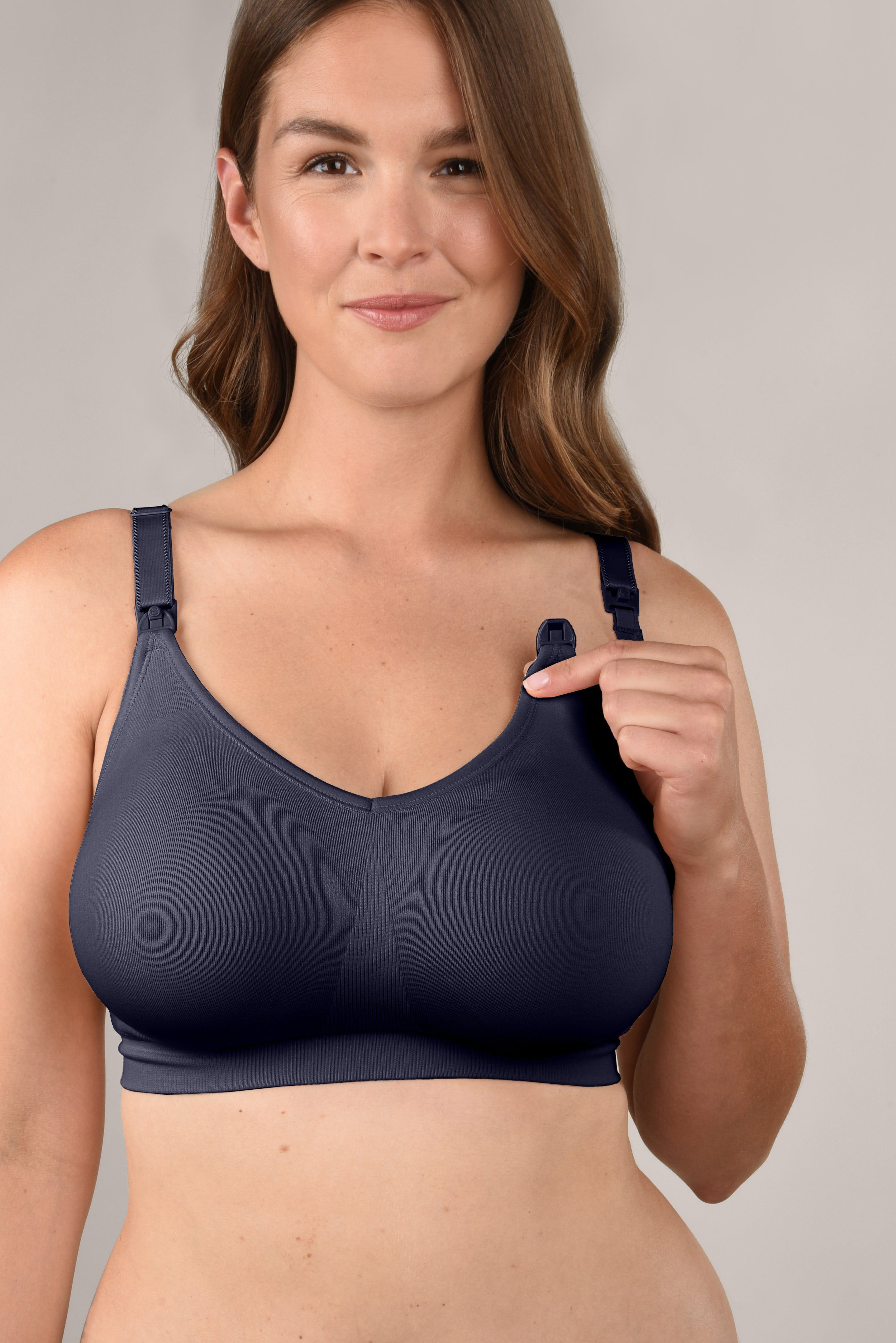 Navy Bravado Body Silk Seamless Nursing Bra sold by Pinkblush product image thumbnail 3