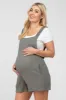 Olive Square Neck Elastic Strap Maternity Romper sold by Pinkblush