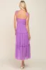 Lavender Smocked Mesh Midi Dress sold by Pinkblush