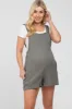 Olive Square Neck Elastic Strap Maternity Romper sold by Pinkblush