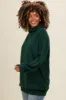 Forest Green Brushed Knit Cowl Neck Pullover sold by Pinkblush