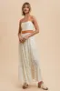 Orange Floral Contrast Sash Tie Maxi Dress sold by Pinkblush