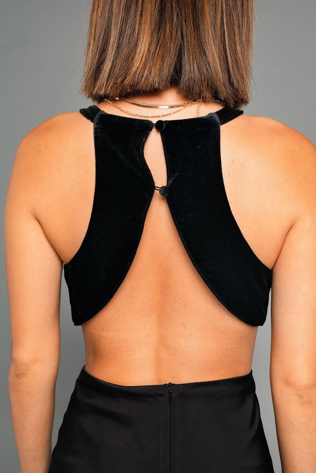 Black Halter Neck Backless Dress sold by Pinkblush product image thumbnail 5