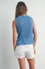 Denim Rib-Knit Sweater Vest sold by Pinkblush