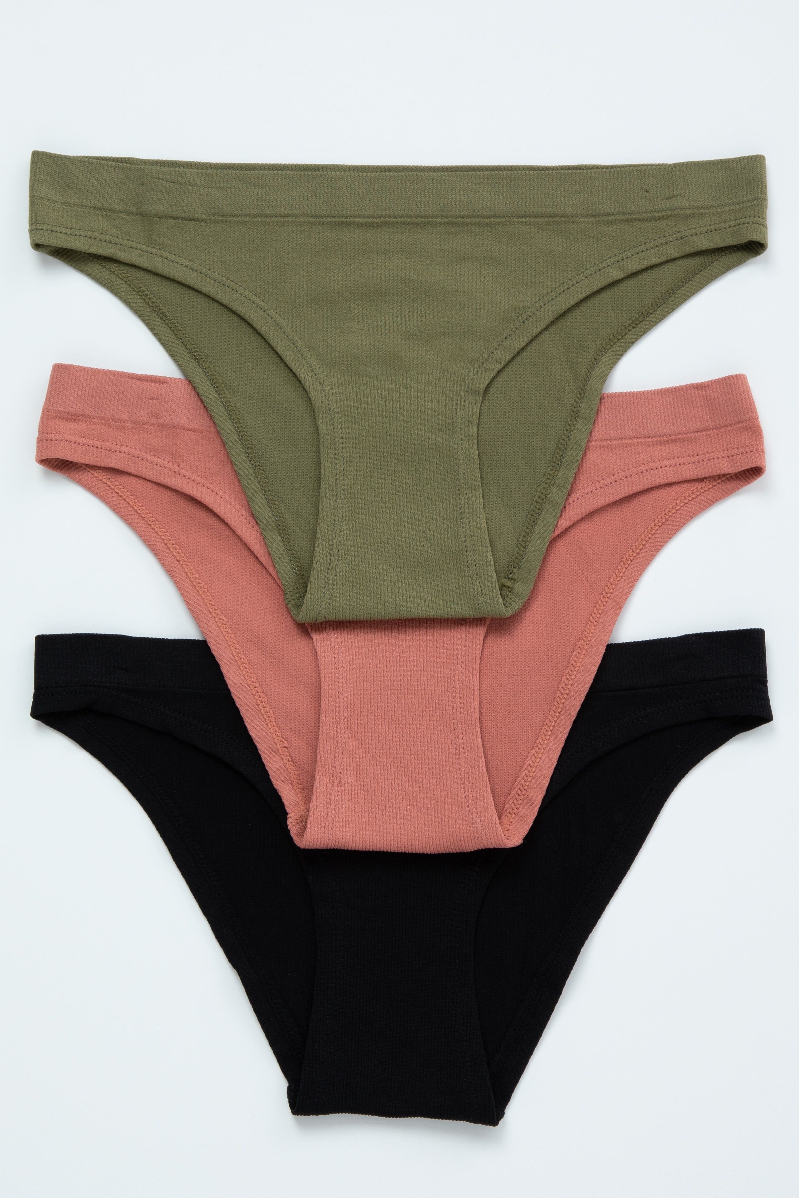 Multi-Color Ribbed Seamless Maternity Underwear Set sold by Pinkblush product image thumbnail 2