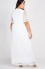PinkBlush White Lace Mesh Overlay Plus Maxi Dress sold by Pinkblush