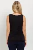 PinkBlush Black Ruched Maternity Tank Top sold by Pinkblush