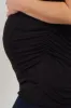 PinkBlush Black Ruched Maternity Tank Top sold by Pinkblush