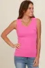 Coral Basic Ribbed Knit Maternity Tank sold by Pinkblush