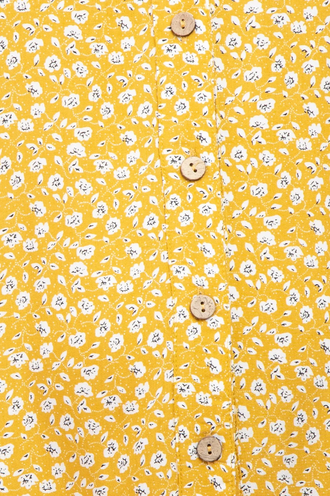 Yellow Floral Ruffle Hi- Lo Hem Maternity Mini Dress sold by Pinkblush product image thumbnail 4