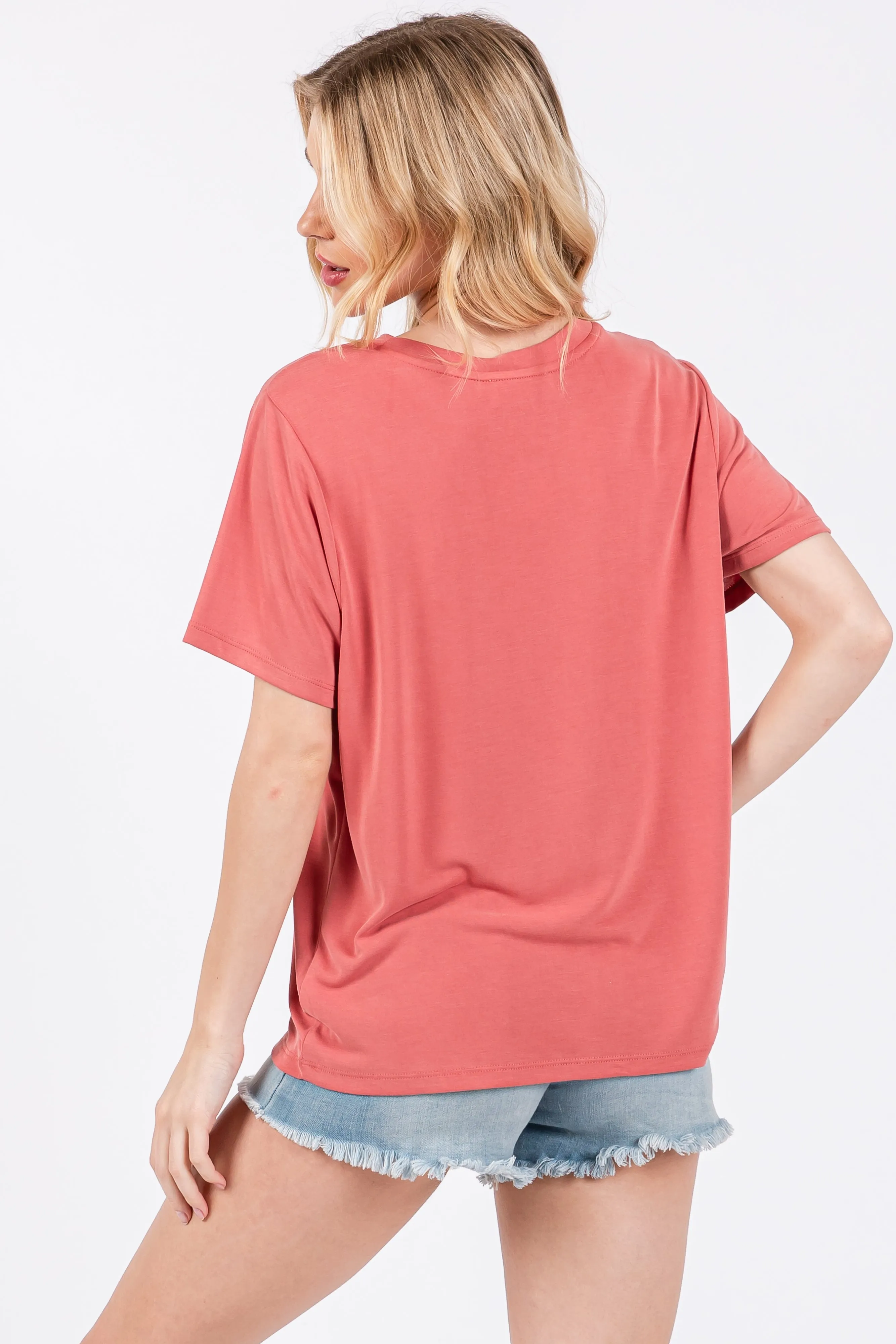 Rust Dolman Sleeve Top sold by Pinkblush product image thumbnail 3