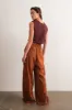 Brown V-Neck Sleeveless Cropped Knit Top sold by Pinkblush