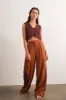 Brown V-Neck Sleeveless Cropped Knit Top sold by Pinkblush