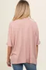 Mauve Waffle Knit Dolman Maternity Top sold by Pinkblush