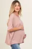 Mauve Waffle Knit Dolman Maternity Top sold by Pinkblush