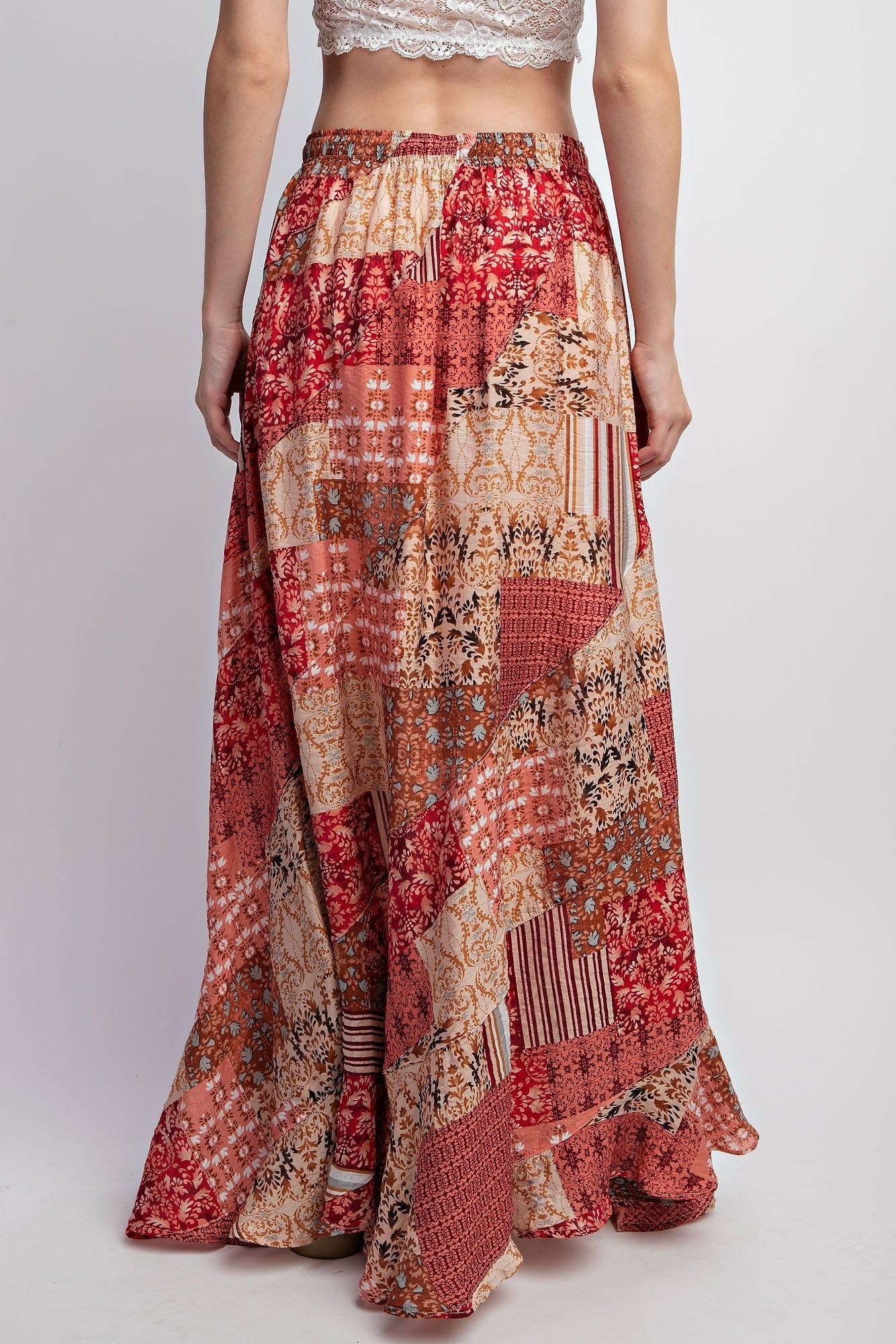 Crimson Printed Maxi Woven Skirt sold by Pinkblush product image thumbnail 3