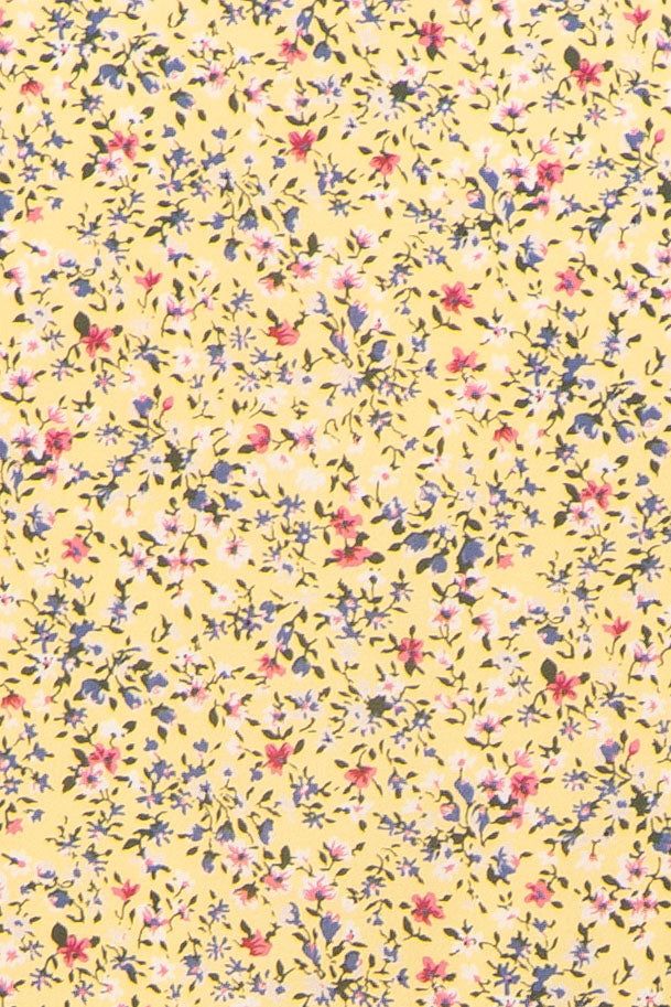 Yellow Floral V-Neck Button Maternity Dress sold by Pinkblush product image thumbnail 4