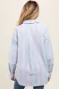 Blue Stripe Button Down Maternity Shirt sold by Pinkblush