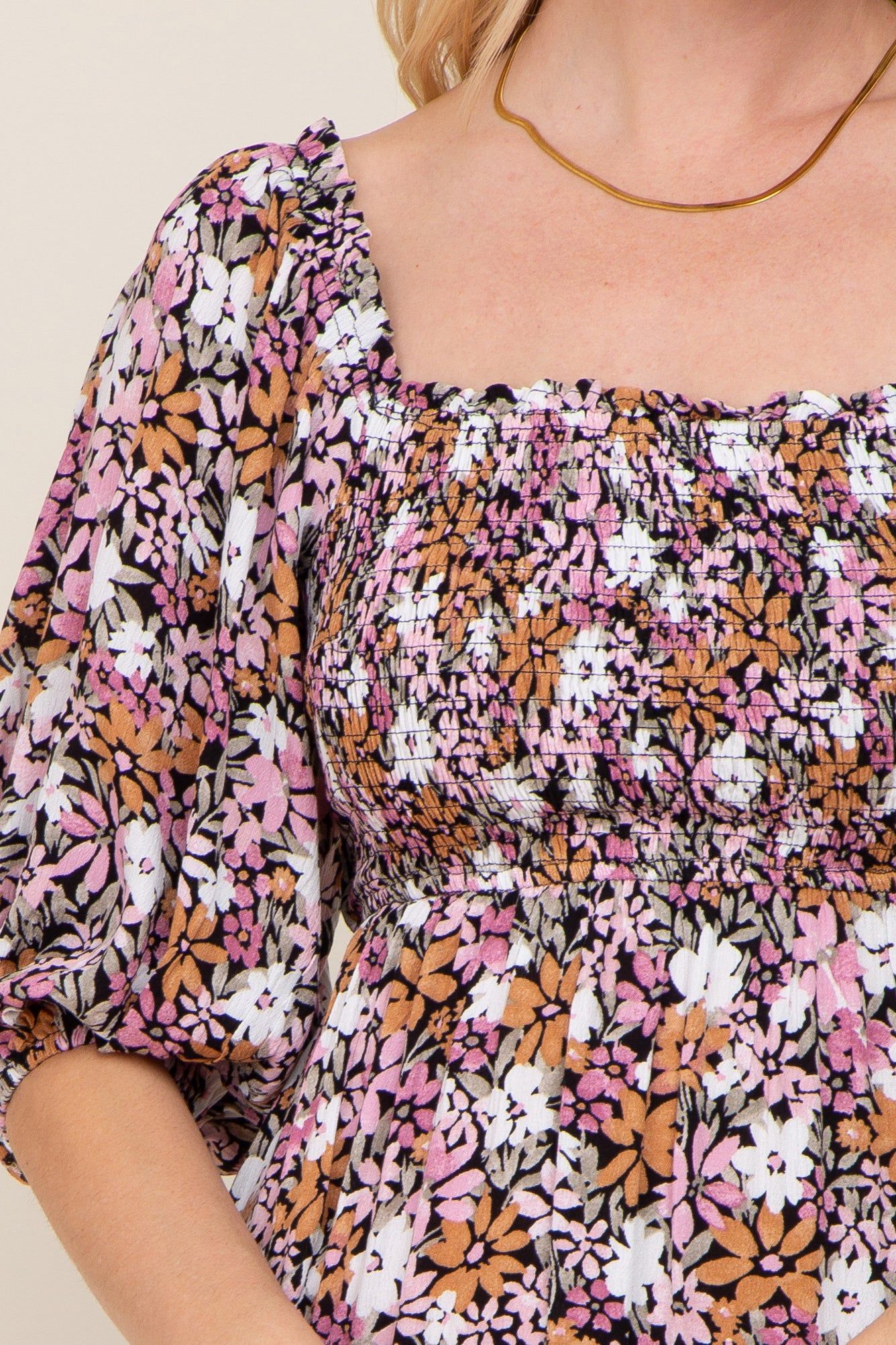 Black Draped Wrap Maternity/Nursing Top sold by Pinkblush product image thumbnail 5